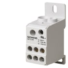 SIEMENS - Verteilerblock 1-pol., 125A, 690V Eing. 1x 10-35+1x 6-16mm2 Ausg. 6x 2,5-16mm2