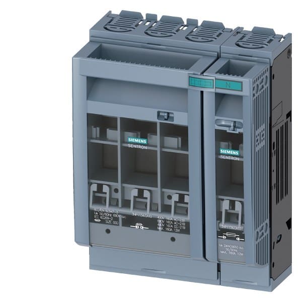 SIEMENS - SENTRON, Sicherungslasttrennschalter 3NP1, 4-polig, NH00, 160 A