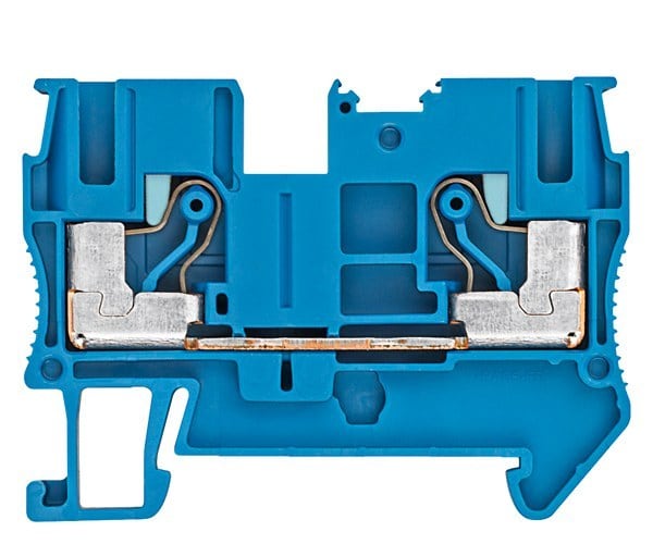 SIEMENS - Durchgangsklemme IPO-Technik, 6mm2 Breite 8,2mm, blau 1000V 2 Schlusspunkte
