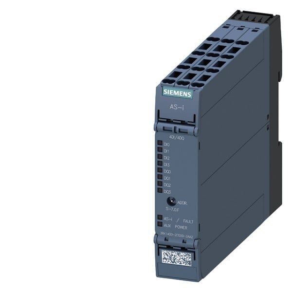 SIEMENS - AS-i SlimLine Compact Modul SC22.5 digital 4DI/4DQ, IP20, Federzugklemmen