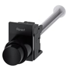 SIEMENS - Drucktaster, mit verlängertem Hub (12 mm), 22 mm, rund, Kunststoff, schwarz