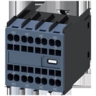 SIEMENS - Hilfsschalter frontseitig, 2S+2Ö, Strombahn 1S, 1Ö, 1Ö, 1S, Federzuganschluss