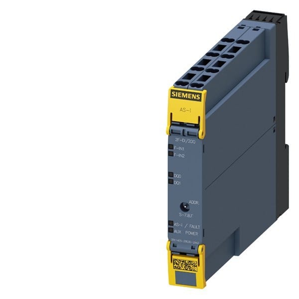 SIEMENS - ASIsafe SlimLine Compact Modul SC17.5F digital safety 2F-DI/2DQ, IP20, Federzug