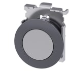 SIEMENS - Drucktaster, 30 mm, rund, Metall, matt, grau, Frontring für flachen Einbau, t...