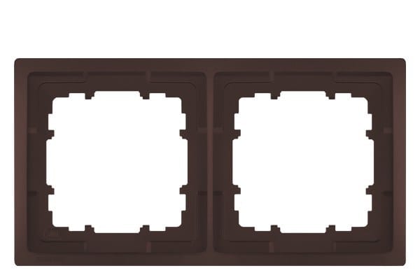 SIEMENS - DELTA style schoko Rahmen 2-fach