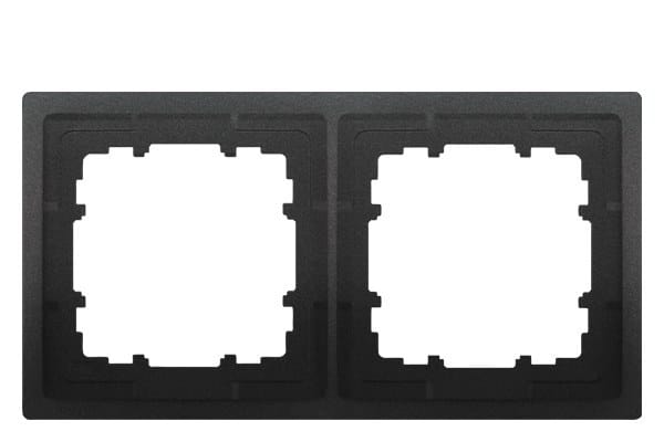 SIEMENS - DELTA style anthrazit Rahmen 2-fach