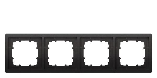 SIEMENS - DELTA style anthrazit Rahmen 4-fach