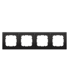 SIEMENS - DELTA style anthrazit Rahmen 4-fach