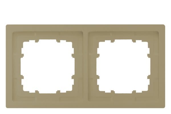 SIEMENS - DELTA style gold Rahmen 2-fach