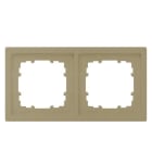 SIEMENS - DELTA style gold Rahmen 2-fach