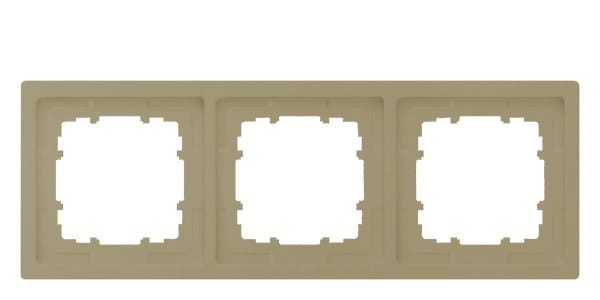 SIEMENS - DELTA style gold Rahmen 3-fach
