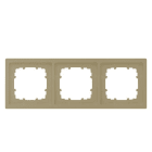 SIEMENS - DELTA style gold Rahmen 3-fach
