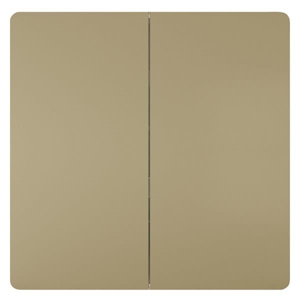 SIEMENS - DELTA style gold Wippe 2-fach neutral 68x68mm