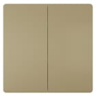 SIEMENS - DELTA style gold Wippe 2-fach neutral 68x68mm