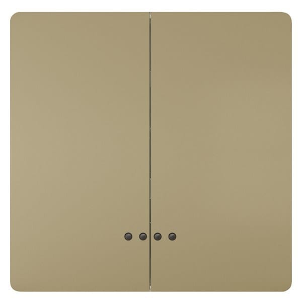 SIEMENS - DELTA style gold Wippe 2-fach mit Fenster 68x68mm