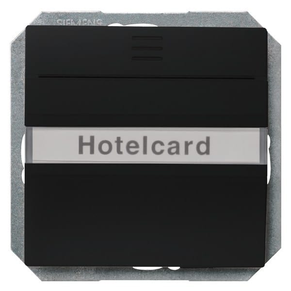 SIEMENS - DELTA i-system Hotelcard-Schalter beleuchtet mit Fenster und Schriftfeld, sof...
