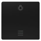 SIEMENS - DELTA i-system Wippe mit Fenster und Symbol Licht, soft schwarz