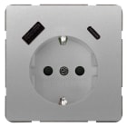 SIEMENS - DELTA style USB-SCHUKO-Steckdose 2 USB A+C Leistung: bis zu 18 W, platinmetallic