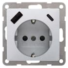 SIEMENS - DELTA i-system USB-SCHUKO-Steckdose 2 USB A+C max. 18 W, aluminiummetallic