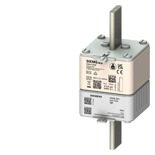 SIEMENS - NH-Sicherungseinsatz 3NA COM mit Messfunktion Baugrösse 2 In 160A Un 400V