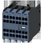 SIEMENS - Hilfsschalter 11U, frontseitig, 2S+2Ö, Strombahn 1S, 1Ö, 1Ö, 1S, Federzugansc...