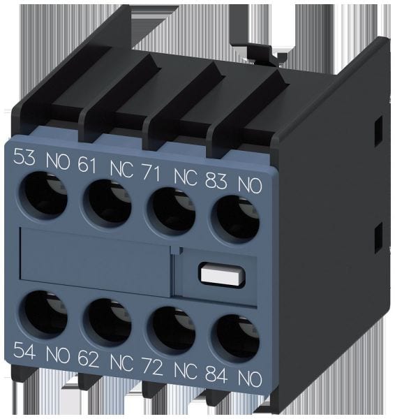 SIEMENS - Hilfsschalter frontseitig, 2S+2Ö, Strombahn 1S, 1Ö, 1Ö, 1S, Schraubanschluss