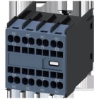 SIEMENS - Hilfsschalter frontseitig, 2S+2Ö, Strombahn 1S, 1Ö, 2Ö, 1S, Federzuganschluss