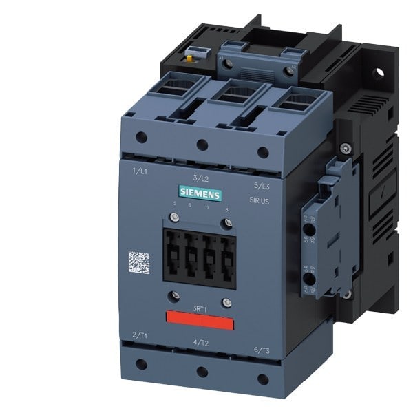 SIEMENS - Schütz,AC-3e,115A/55kW/400V,3-polig,AC/DC200-277V,PLC-IN optional,2S+2Ö,Rahme...
