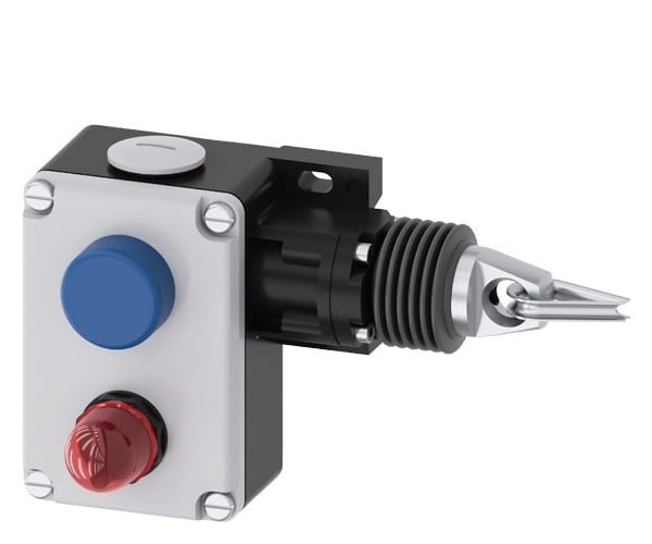 SIEMENS - Seilzugschalter, 2x M25x1,5, 1S+1Ö, Verrastung EN ISO 13850, mit LED rot