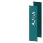SIEMENS - ALPHA 630 Universal, Seitenwand geschlossen, IP43, blaugrün Basic H=800, T=25...