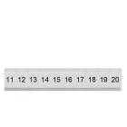 SIEMENS - Bezeichnungsschilder 3,5 mm, flach, längs, 11-20