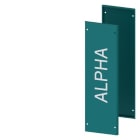SIEMENS - ALPHA 630 Universal, Seitenwand geschlossen, IP43, blaugrün Basic H=600, T=25...