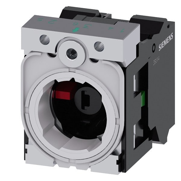 SIEMENS - Halter für 3 Module, Metall, 1S, 1Ö, LED-Modul, blau, AC/DC 24 V