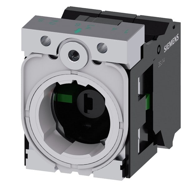 SIEMENS - Halter für 3 Module, Metall, 1S, 1S, LED-Modul, weiß, AC/DC 24 V