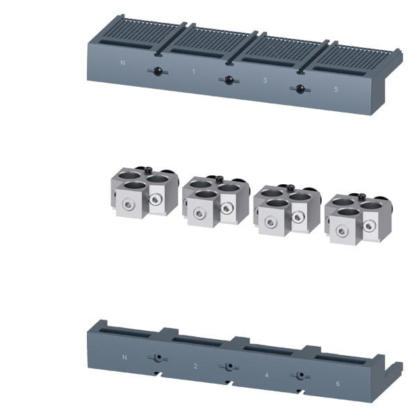 SIEMENS - Rundleiteranschlussklemme TC3.2 3x 250 - 400kcmil Cu, für 3 Kabel, 4 Stück