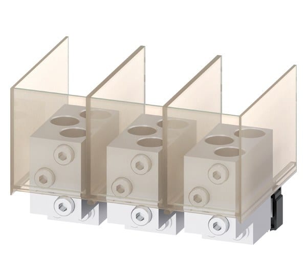 SIEMENS - Rundleiteranschlussklemme TA6.1 3x 500 - 750 kcmil für 3 Kabel, 3 Stück