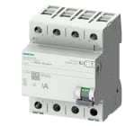 SIEMENS - FI-Schutzschalter, 4-polig, Typ A, In: 25 A, 30 mA, 6mA DC, Un AC: 400 V
