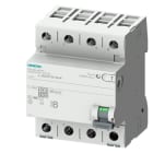SIEMENS - FI-Schutzschalter, 4-polig, Typ B, In: 25 A, 30 mA, 6mA DC, Un AC: 400 V