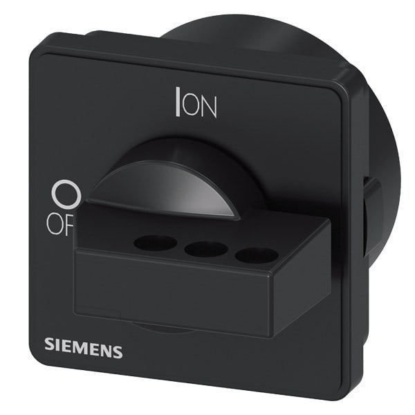 SIEMENS - Drehantrieb, schwarz, 66x66 mm, absperrbar für Vierloch-Frontbefestigung