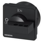 SIEMENS - Drehantrieb, schwarz, 66x66 mm, absperrbar für Vierloch-Frontbefestigung