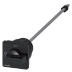 SIEMENS - Türkupplungsdrehantrieb, schwarz, 66x66 mm für Vierloch-Frontbefestigung, 300 mm