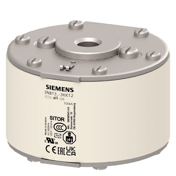 SIEMENS - SITOR-Sicherungseinsatz 630A aR 900V dc/1250V VSI 1000V dc UL @MBC 8xIn