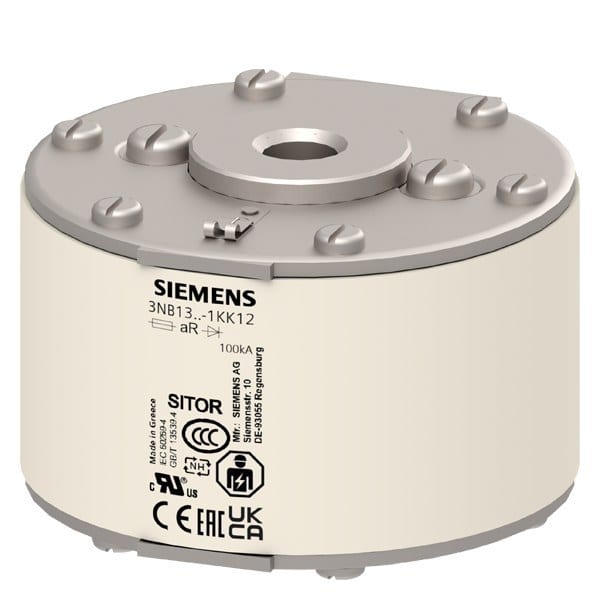 SIEMENS - SITOR-Sicherungseinsatz 1000A aR 600V dc/1000V VSI 750V dc UL @MBC 6xIn
