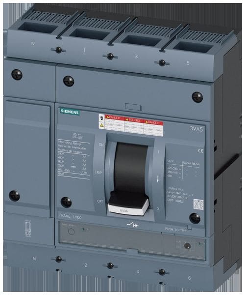 SIEMENS - Leistungsschalter, UL, Frame 800, 800 A, 4-polig, 65 kA, TM, FTAM, Schraubenf...