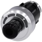 SIEMENS - ID-Schlüsselschalter, 22 mm, rund, Metall, hochglanz, schwarz, RFID, O-I-II-III
