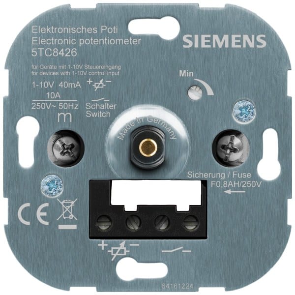 SIEMENS - elektronisches Potenziometer mit An/Aus-Druckknopf, 1-10 V Steuereingang 0,04 A