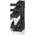 SIEMENS - Steckrelais, DC24V, 2W, LED grün, Sockel mit log. Trennung, Schraubanschluss