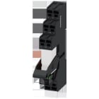 SIEMENS - Steckrelais, DC24V, 2W, LED grün, Sockel mit log. Trennung, Federzuganschluss