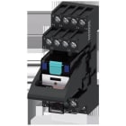 SIEMENS - Steckrelais Komplettgerät DC24V, 4 Wechsler LED-Modul rot Standard-Stecksockel