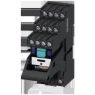 SIEMENS - Steckrelais, DC24V, 4W, LED grün, Sockel mit log. Trennung, Schraubanschluss